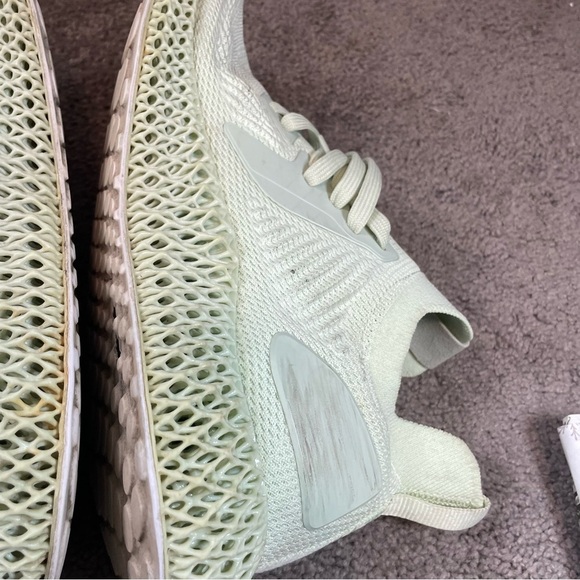 adidas Alphaedge 4D Parley White Aero Green Men’s Size 12 Fair Staining main image 12